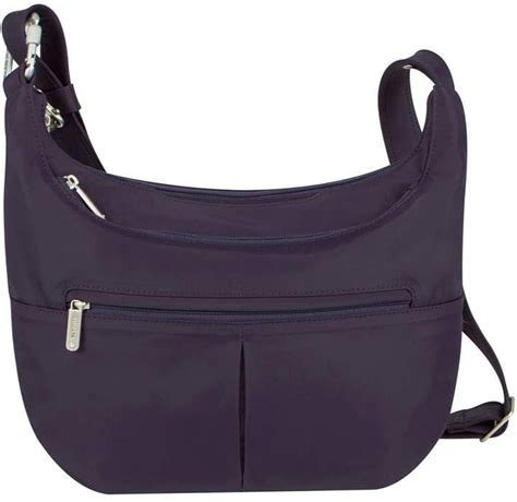 travelon classic rfid blocking anti theft slouch hobo bag|travelon heritage bag.